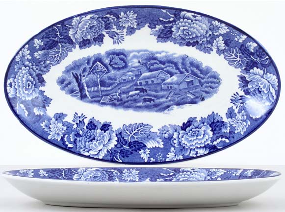 Dish oval c1950s
